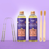 DUO COMBO Mundspülung Oil Pulling Coco & Mint mit 8 Ölen + Vitaminen D3, E & K2 | Verabschieden Sie sich von Zahnbelag, Mundgeruch und empfindlichem Zahnfleisch